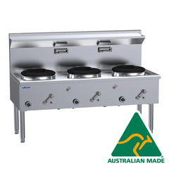 LUUS Waterless Wok 3 Chimney Burners