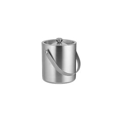 Zanzi Double Wall Ice Bucket with Lid & Handle S/S 130x135mm 1.1lt
