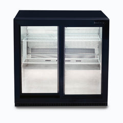 Back Bar Fridge - 190L - 2 Doors - Sliding