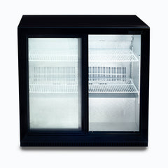 Back Bar Fridge - 190L - 2 Doors - Sliding