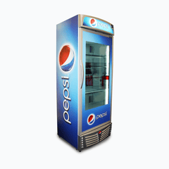 Upright Display Fridge LCD Video -  657L - LCD Panel