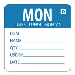 Prepared Monday Label Dissolvable
