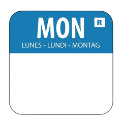 Hygiplas Removable Colour Coded Food Label Monday