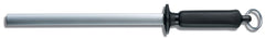 Kitchen Sharpening Steel, Oval Diamond Coated 26cm - Black