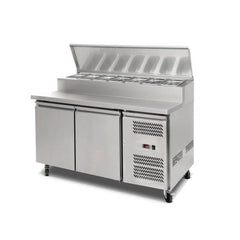 Thermocool SH2000/800 Salad Prep Fridge 8×1/3 Pan 2-door 390L 1510mm Wide