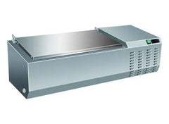 Norsk SS Lid Countertop Pizza and Salad Prep Unit 3x1/3 1x1/2 Pan 1200mm